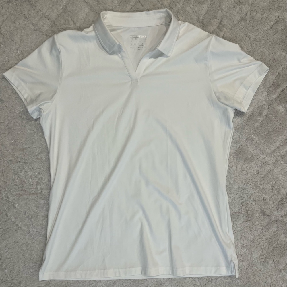 White golf polo